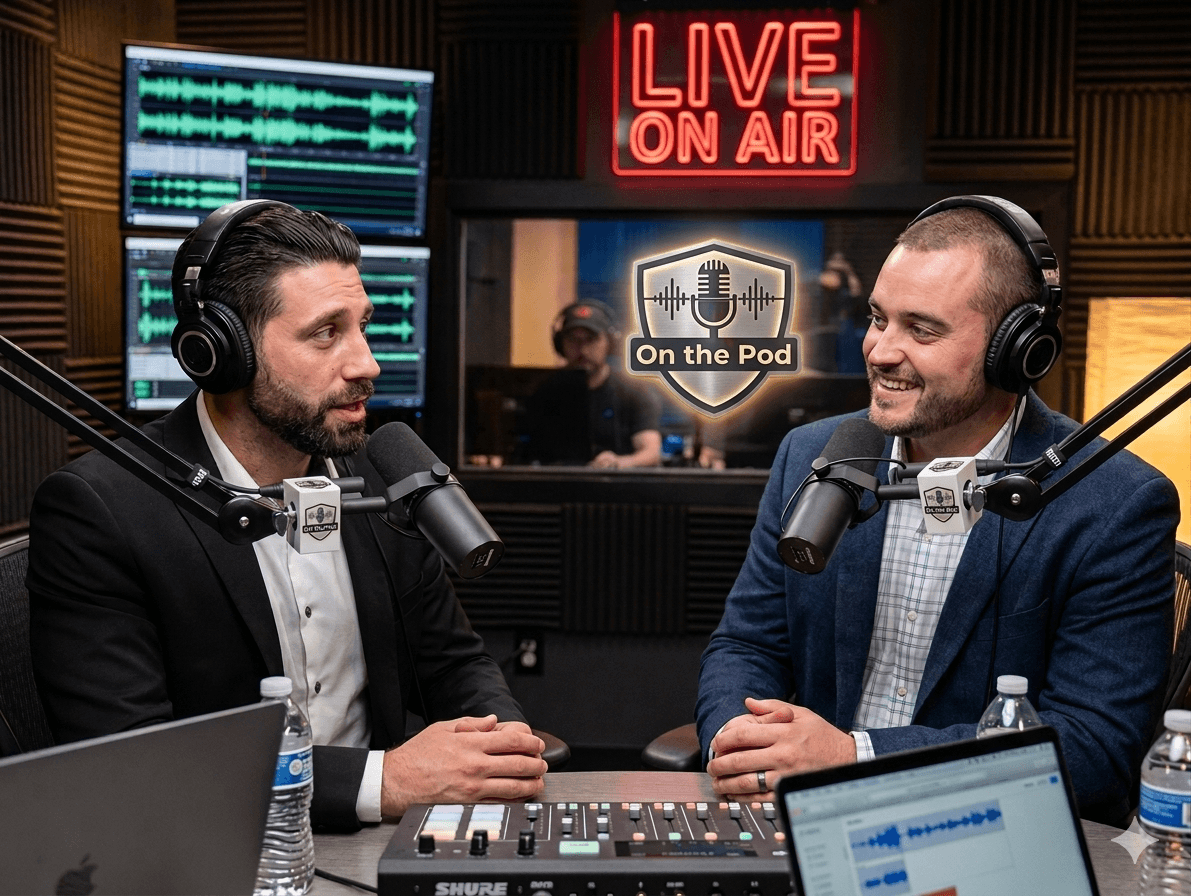On The Pod - Two hosts in studio